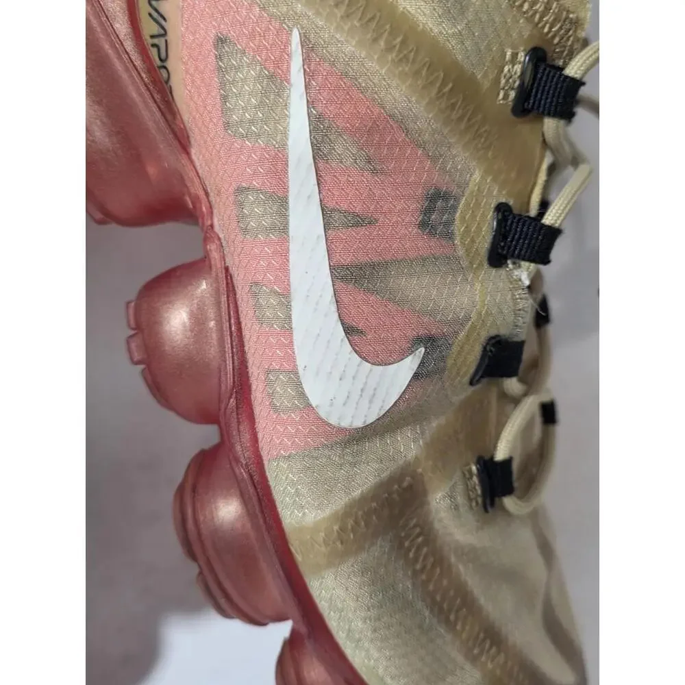 Nike Air VaporMax Men's Size 8.5 Crimson Gold Athletic Sneakers AR6631-701
